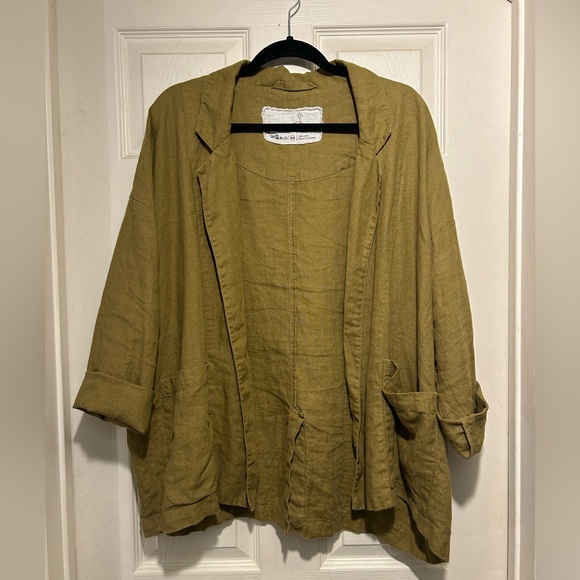 notPerfectLinen VICTORIA-2 Oversized Linen Jacket - Picture 2 of 9